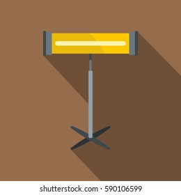 Home heating appliance icon. Flat illustration of home heating appliance vector icon for web isolated on coffee background
