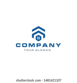 home hexagon logo design inspiration