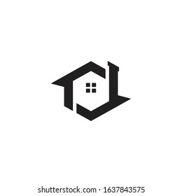 home hexagon logo design inspiration