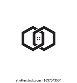 home hexagon logo design inspiration