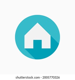 Home or Homepage Icon with Flat Style