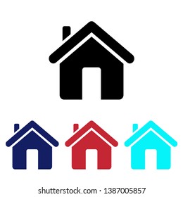 home house architecture vector icon 