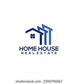 Home House Club Logo Design Real Estate Mortgage Vector Template