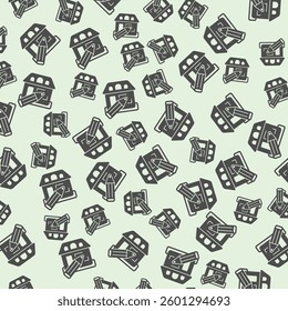 Home house design and pencil solid seamless pattern, architect studio theme. Vector graphics. Cottage building project drawing sign background, filled with glyphs icon