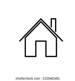 home, house, estate icon vector template