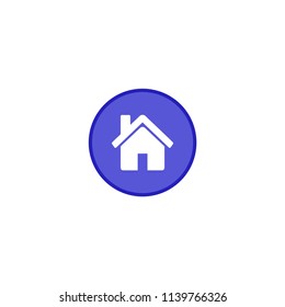 Home, house, flat vector icon
