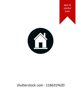 Home, house, flat vector icon