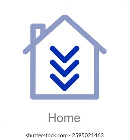 Home and house icon concept