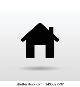 Home House Icon Design Solid Style