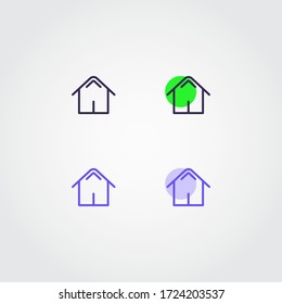 Home and House icon. Icons vector illustration. House symbol icon.