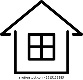 Home e House ícone vetor de linha