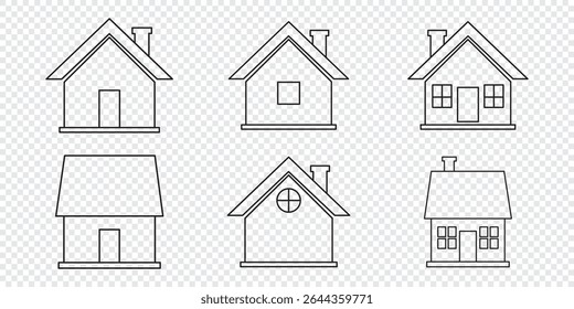 Haus- oder Haussymbol einzeln auf weißem Hintergrund. einfaches Hauptsymbol