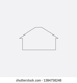 home house icon sign signifier vector