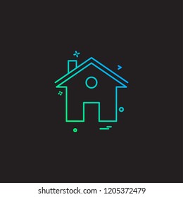 home house icon vector design 