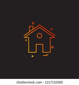 home house icon vector design 