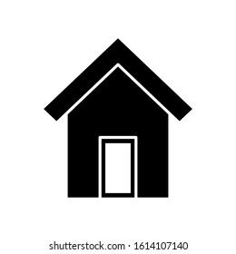 Home, house icon vector in flat design on white background
