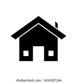 Home, house icon vector in flat design on white background