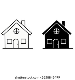 Diseño gráfico de Vector del icono de la casa