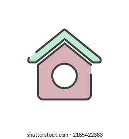 home, house icon vector illustration logo template for many purpose. Isolated on white background. full color cartoon