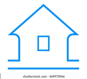 Home house icon vector isolated
