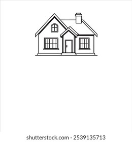 The "Home, House Icon Vector Stock Illustration Design Template" is a versatile, minimalist graphic available in EPS format, perfect for a variety of design projects. This vector icon depicts a simple