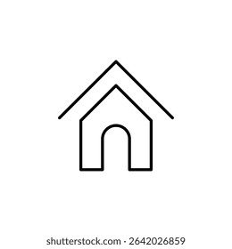 home, house interface icon vector