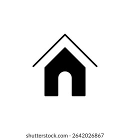 home, house interface icon vector