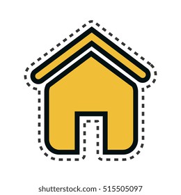 home house isolated icon