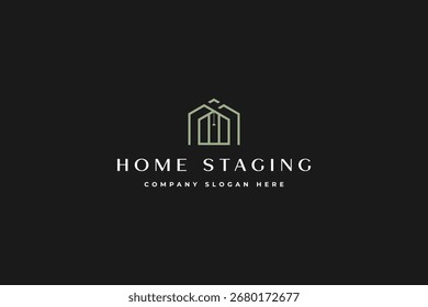 Home House Logo design usable for Real Estate, Home Staging, Furniture Company Logos vector inspiration.