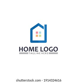 Home and house logo design vetor, logo , architecture and building, design property , stay at home estate Business logo, Construction Graphic, icon home logo