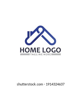 Home and house logo design vetor, logo , architecture and building, design property , stay at home estate Business logo, Construction Graphic, icon home logo