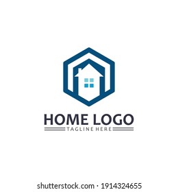 Home and house logo design vetor, logo , architecture and building, design property , stay at home estate Business logo, Construction Graphic, icon home logo