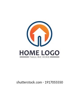 Home and house logo design vetor, logo , architecture and building, design property , stay at home estate Business logo, Construction Graphic, icon home logo