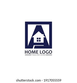 Home and house logo design vetor, logo , architecture and building, design property , stay at home estate Business logo, Construction Graphic, icon home logo
