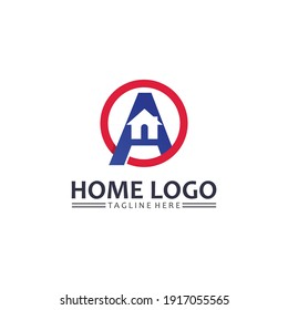 Home and house logo design vetor, logo , architecture and building, design property , stay at home estate Business logo, Construction Graphic, icon home logo