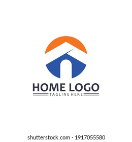 Home and house logo design vetor, logo , architecture and building, design property , stay at home estate Business logo, Construction Graphic, icon home logo