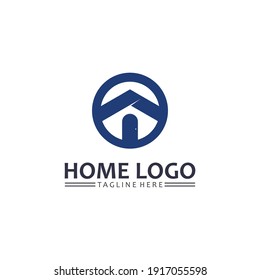 Home and house logo design vetor, logo , architecture and building, design property , stay at home estate Business logo, Construction Graphic, icon home logo