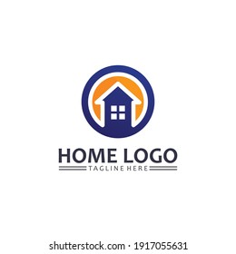 Home and house logo design vetor, logo , architecture and building, design property , stay at home estate Business logo, Construction Graphic, icon home logo