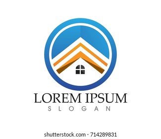 Home and house logo and symbols
