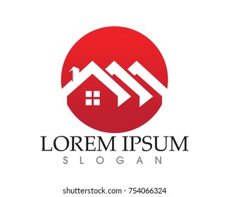 Home and house logo and symbols