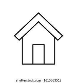 Home house outline icon. Signs and symbols can be used for web, logo, mobile app,on white background