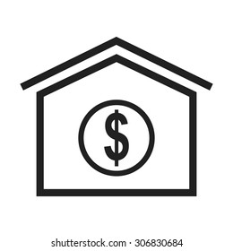 Home, house, property icon vector image. Can also be used for business, finance, technology, economics and accounting. Suitable for web apps, mobile apps and print media.