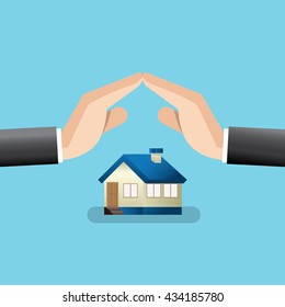 Home and house Protection, business service icons template. Can be used for workflow layout, banner, diagram. Vector illustration.