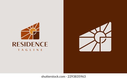 Home House Real Estate Resident Residence Logo. Universal creative premium symbol. Vector sign icon logo template. Vector illustration