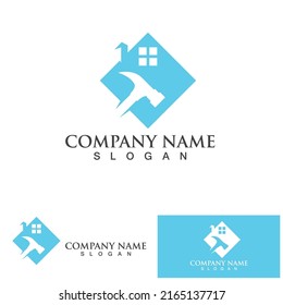 Home House repair logo and symbol vector