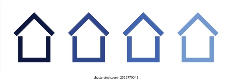 Home, House simple vector icon.