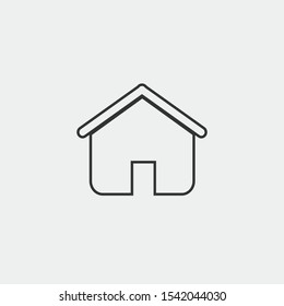 home house vector icon isolated icon eps 10