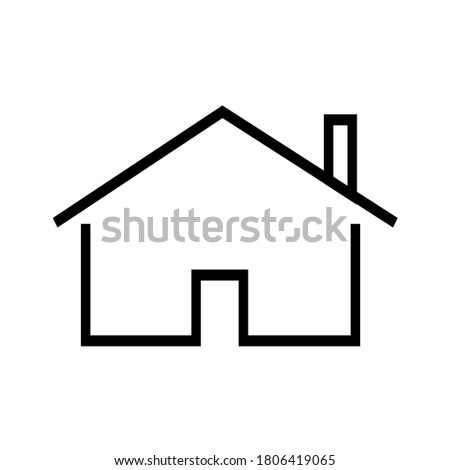 home, house vector icon in linear and thin design for  for user interface designs of websites and mobile applications.