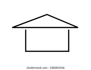 Home and house vector image to be used in web applications, mobile applications and print media. 
