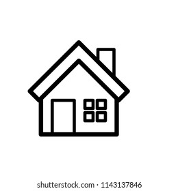 Home house work from home icon vector symbol illustration.